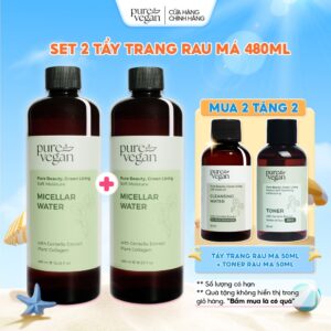 Nước tẩy trang thuần chay pure vegan