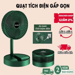Quạt tích điện gấp gọn
