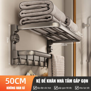 Kệ để khăn nhà tắm hút chân không
