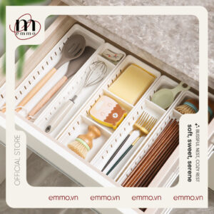 🍽️ KHAY CHIA NGĂN TỦ – NHỎ NHƯNG CÓ “VÕ”!