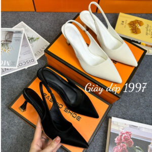 Giày bít mũi hở gót thanh lịch
