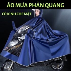Áo mưa hai đầu có kính che mặt